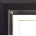 Satin Black Slide-In Certificate Plaque